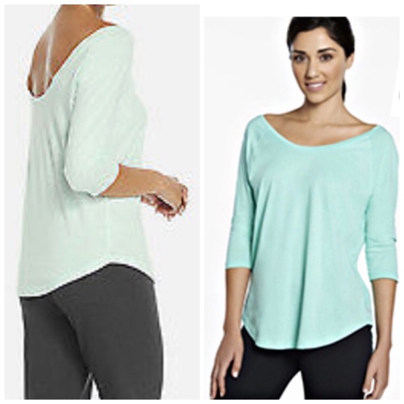 Fabletics Tops - Fabletics Palisades Tee Scoop Back 3/4 Sleeves Athletic Athleisure Soft Workout